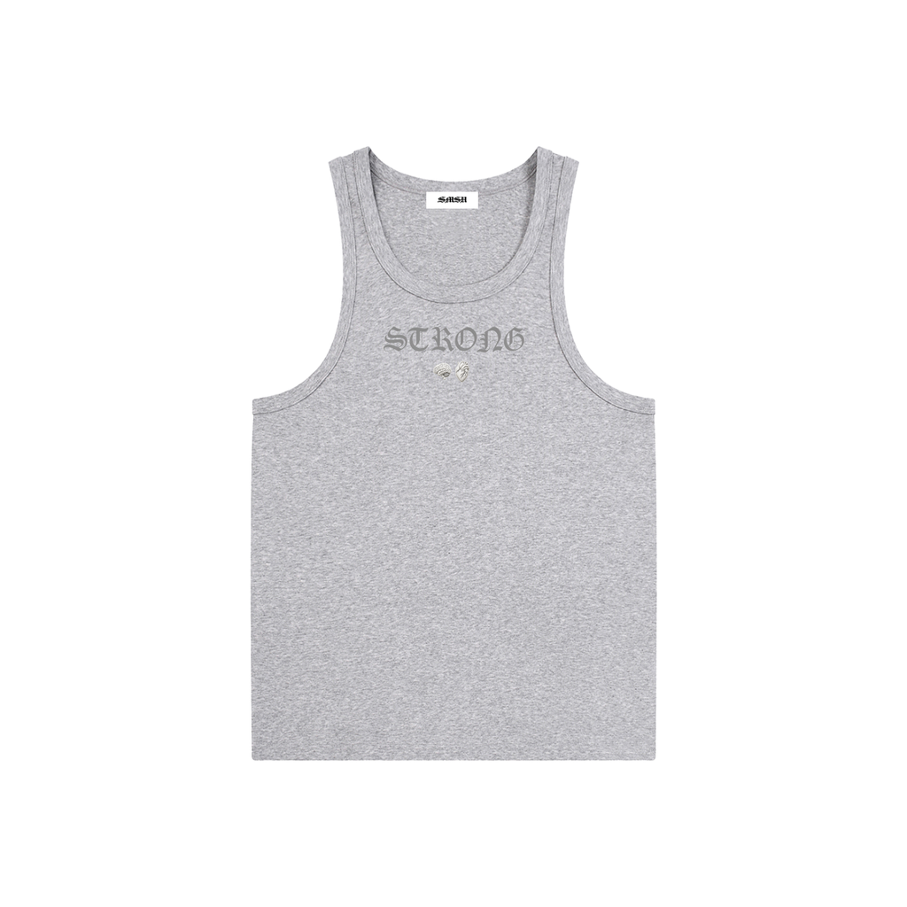 STRONG TANK - Flower Gray
