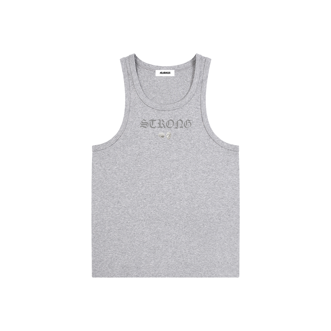 STRONG TANK - Flower Gray